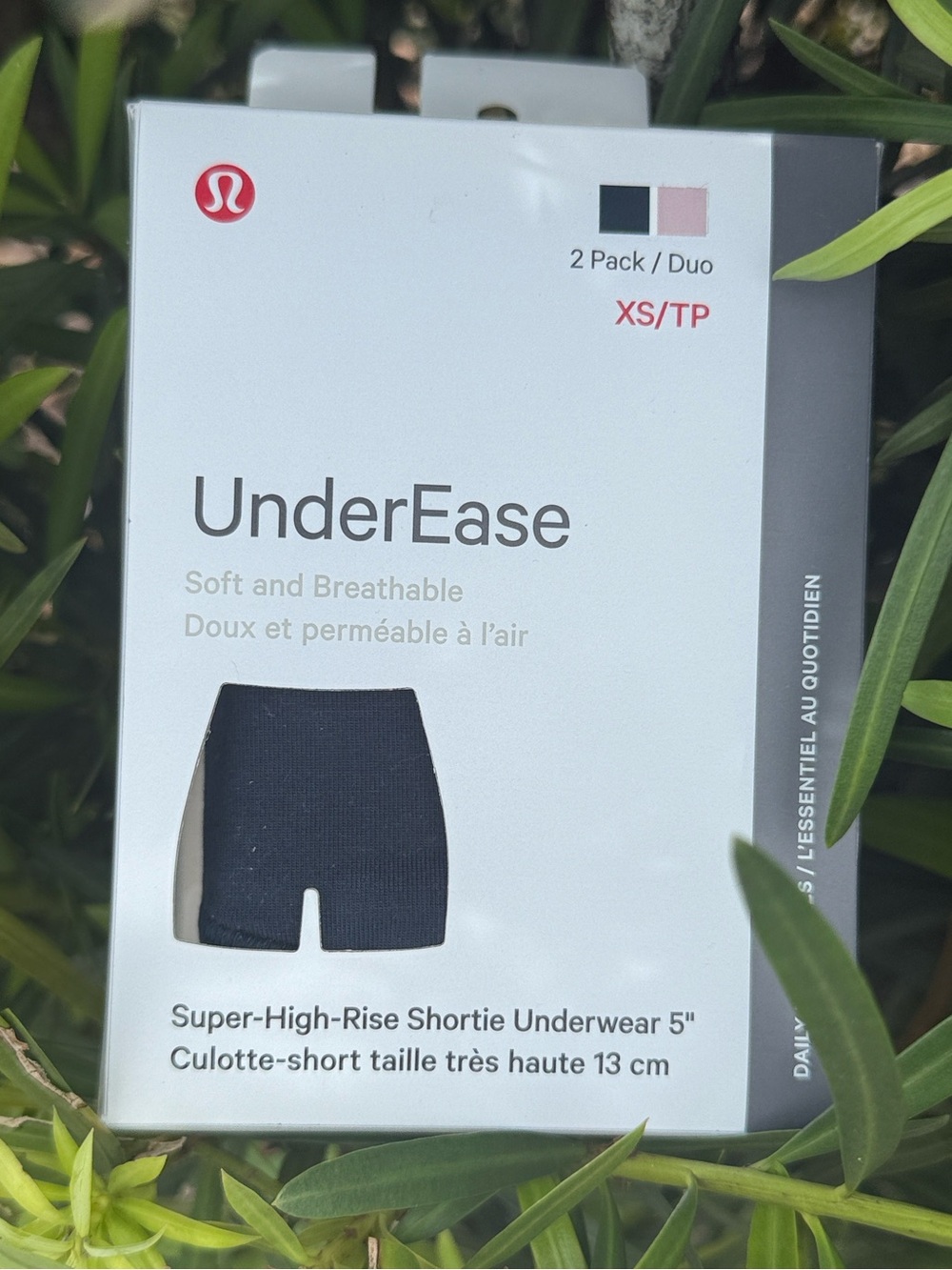 Lululemon UnderEase Super-High-Rise Shortie Underwear 2 Pack XS NWT